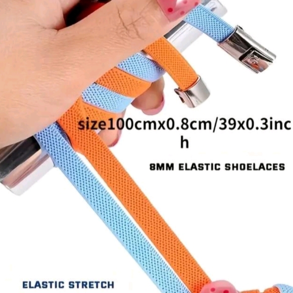 No Tie Shoe Laces Gray - Picture 3 of 4